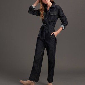 HTF Anthro Boyish The Guy Slim Denim Jumpsuit